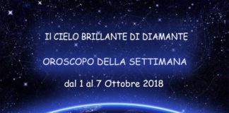 Oroscopo della Settimana dal 1 al 7 Ottobre 2018