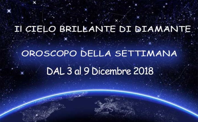 Oroscopo della Settimana dal 3 al 9 Dicembre 2018: