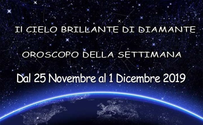 Oroscopo della Settimana dal 25 Novembre al 1 Dicembre 2019