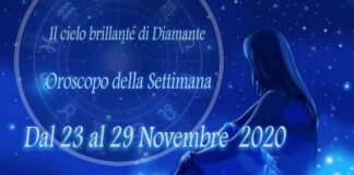 Oroscopo della prossima settimana dal 23 al 29 Novembre 2020