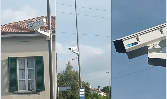 telecamere in via Piave