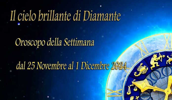 Oroscopo della prossima settimana dal 25 novembre al 1 dicembre 2024